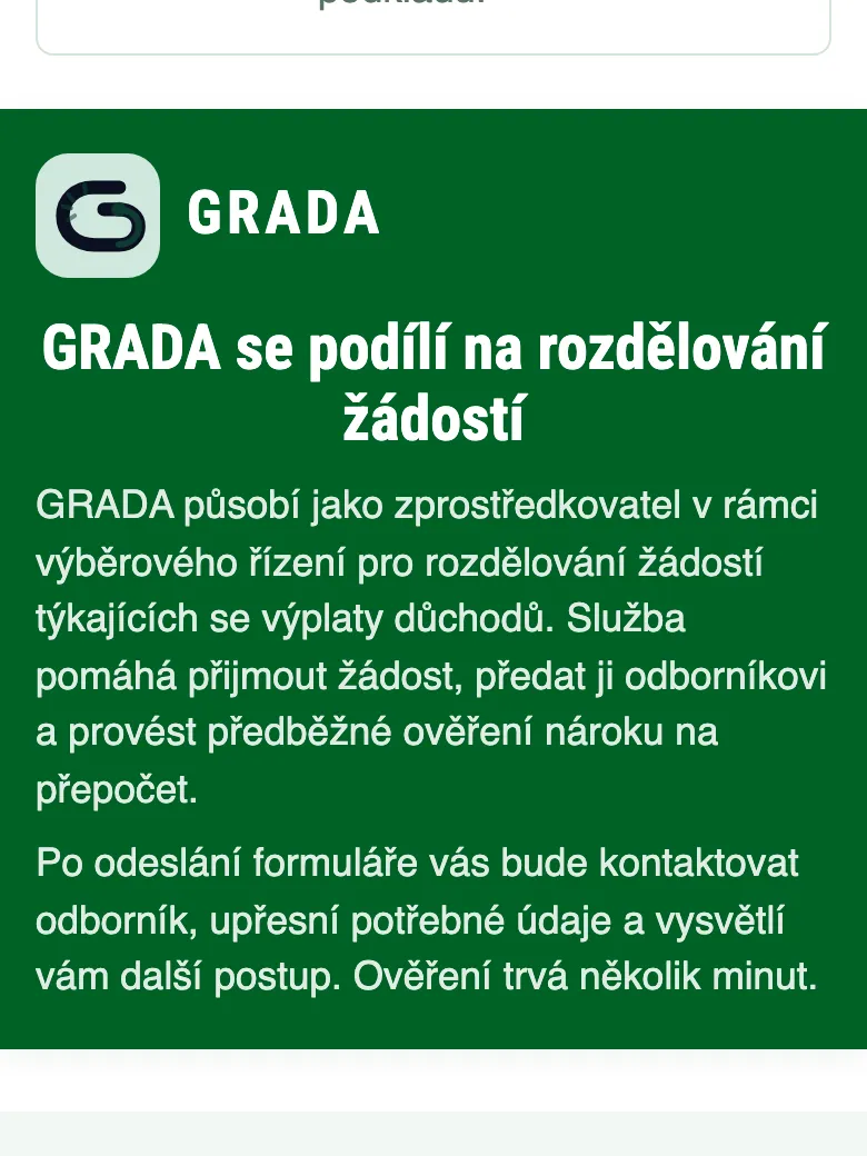 Blok na podvodném webu: GRADA se podílí na rozdělování žádostí v rámci výběrového řízení